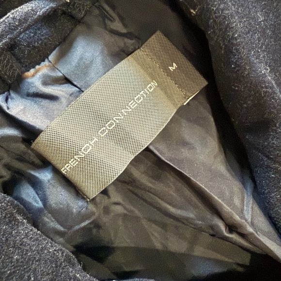 Men's FRENCH CONNECTION blue trench coat - Picture 3 of 3